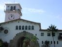 Santa Barbaras historic Courthouse and clocktower.